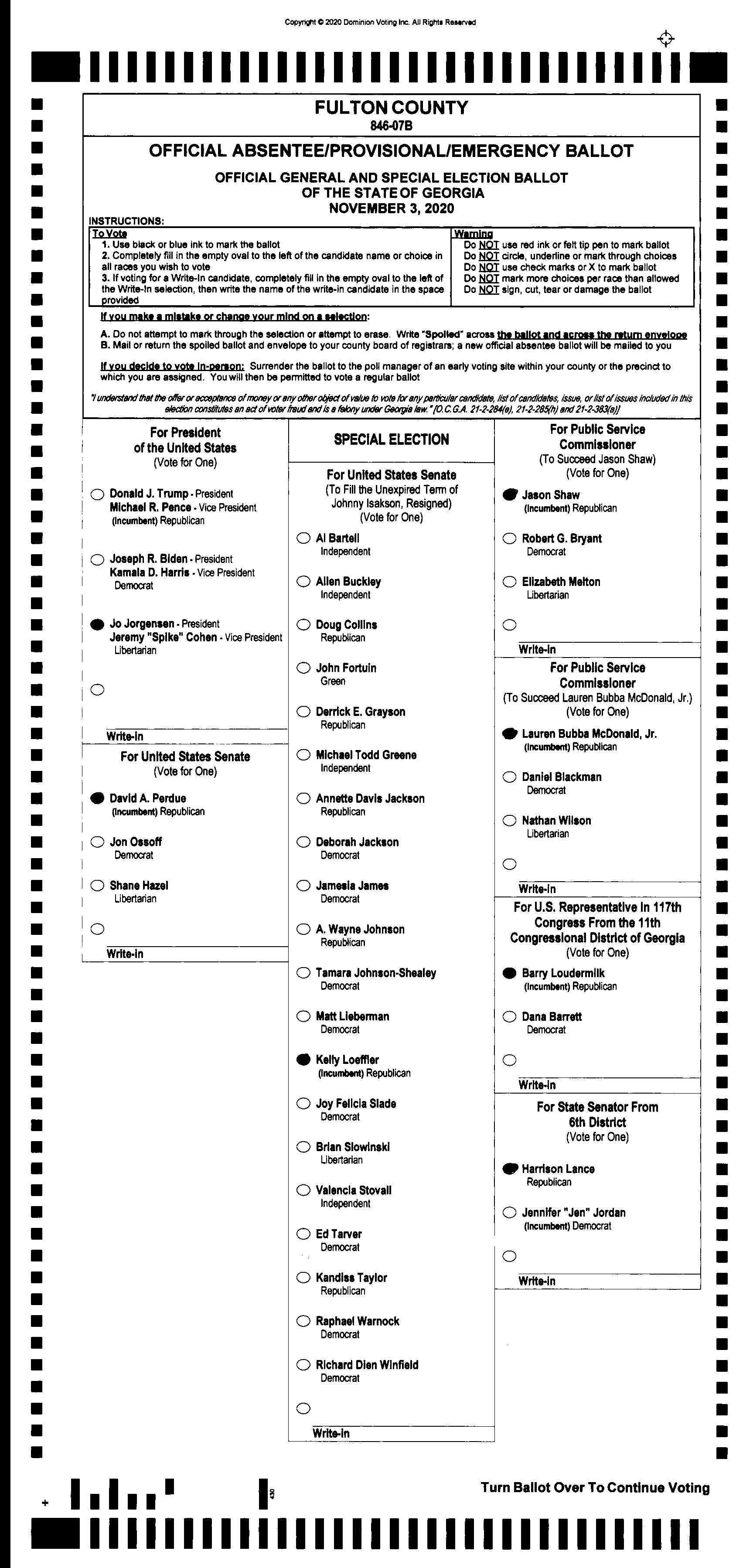 Doubled Ballot